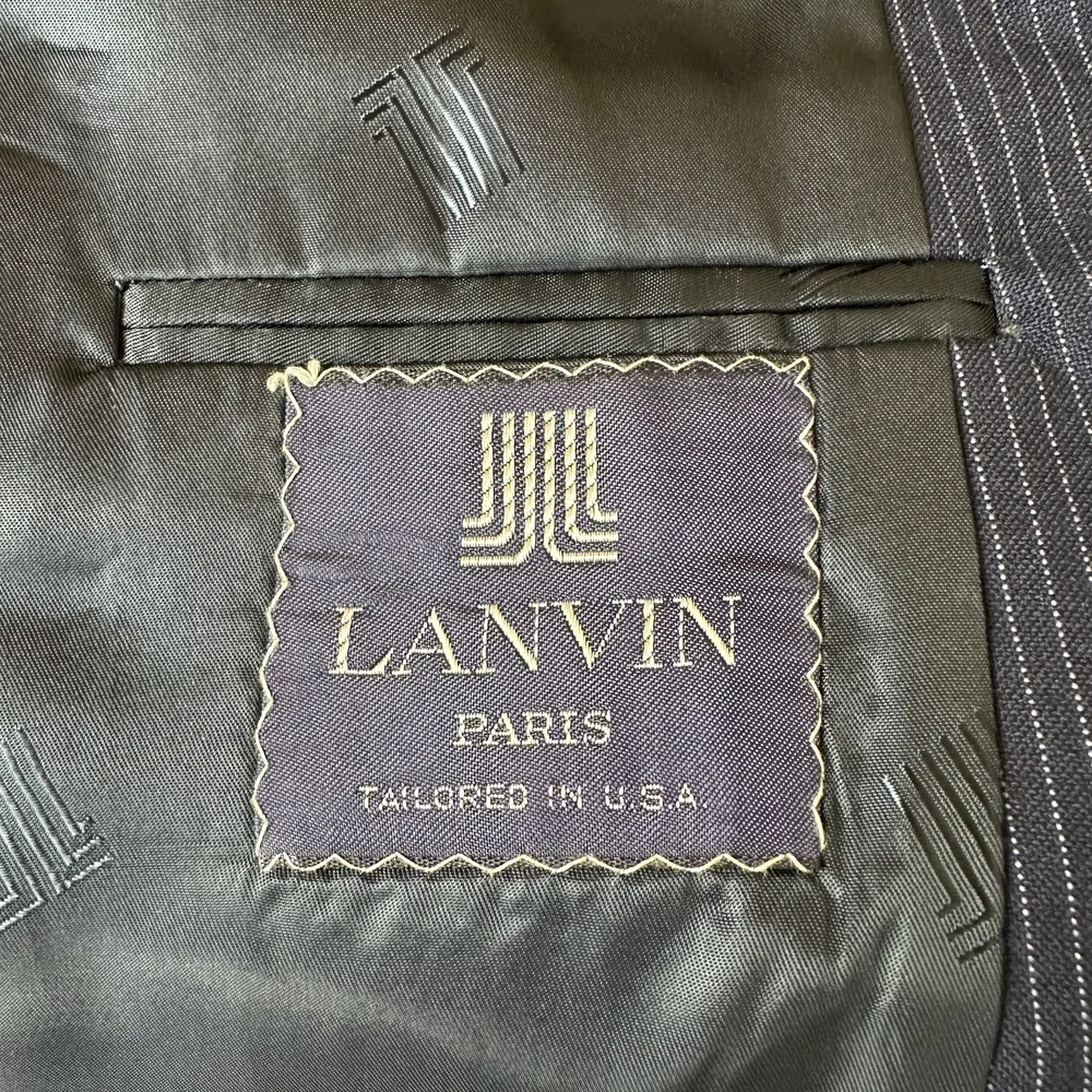 Lanvin Virgin Wool Pinstripe Sport Jacket Size 40S